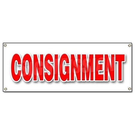 Signmission CONSIGNMENT BANNER SIGN second hand name brands clothes furniture store B-Consignment